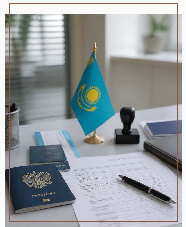 Оформление визы в Казахстан для поездки и работы в Соколе